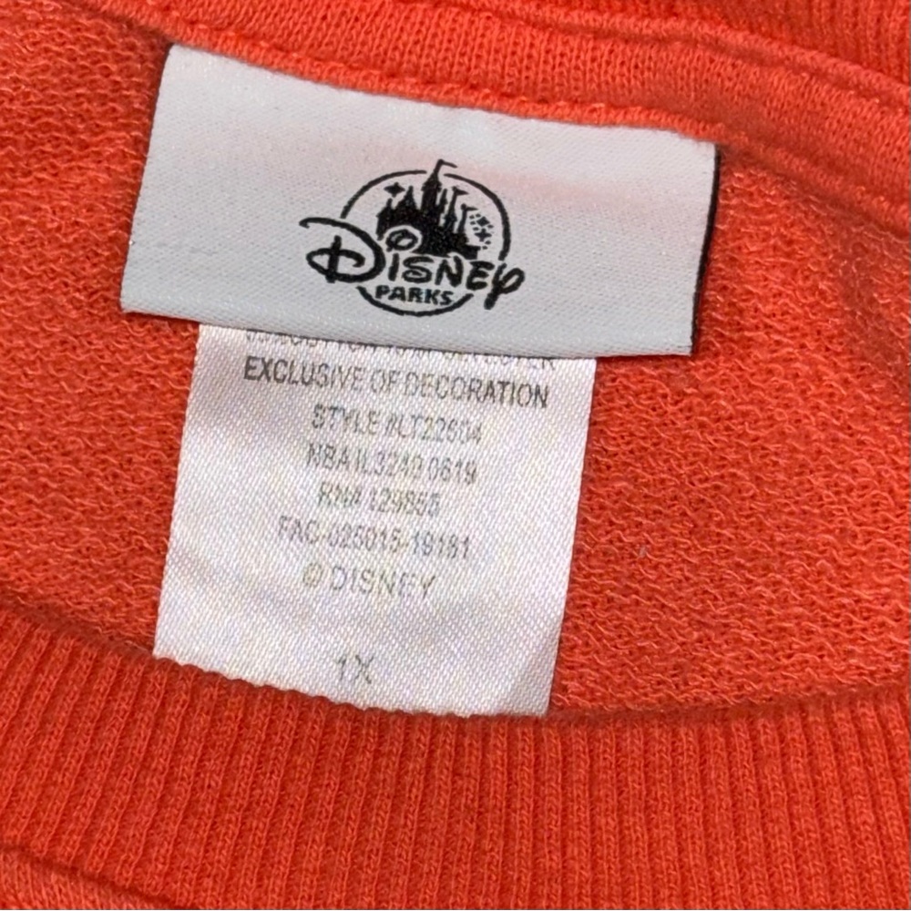 Disney Orange sweatshirt with Mickey Mouse Sequins Design - Picture 4 of 5